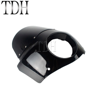 Carénage phare noir avec pare-brise pour Harley-Davidson Dyna Wide Glide - vue 3