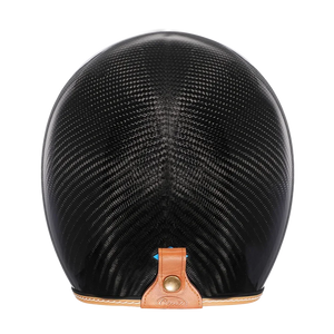 Casque moto jet léger fibre de verre noir - vue 5