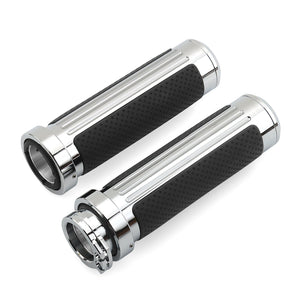 Poignées de guidon aluminium pour Harley Sportster Dyna Softail - vue 2
