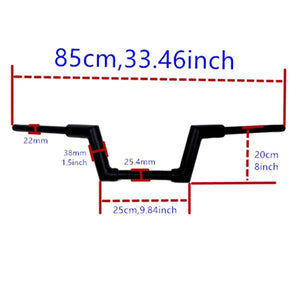Guidon ape hanger 1-1/2 pouce pour Harley Sportster S et Nightster 975 - vue 3