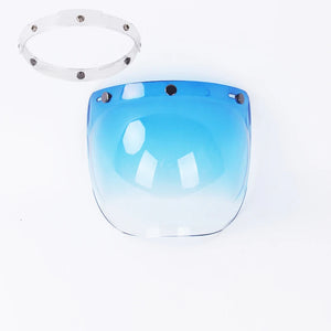 Visière bulle fumée relevable pour casque de moto - vue 8