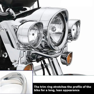 Cerclages de phare et feux additionnels pour Harley Touring - vue 4