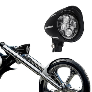 Phare moto visor 4,5 pouces à ampoule H4 ou LED pour chopper et bobber - vue 8