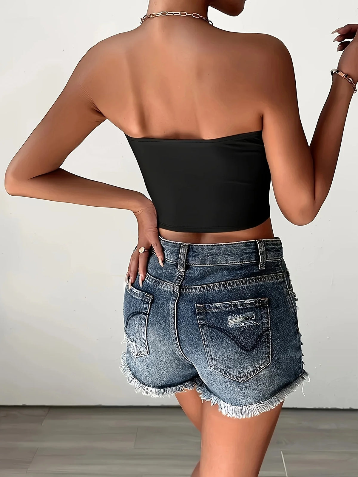 Top bandeau imprimé femme - vue 2