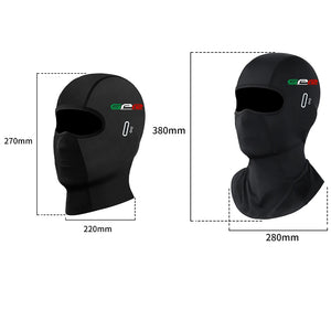 Cagoule moto noire portée sous le casque - vue 4