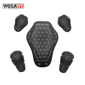 Set de protections moto noires CE niveau 1 - vue 1