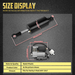 Kit de Suspension Arrière Pneumatique Réglable (Air Ride) - Harley-Davidson V-Rod 2007-2017 – photo 6/6
