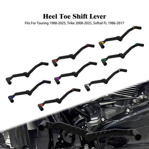 Levier de sélecteur talon-pointe en aluminium pour Harley-Davidson - vue 1