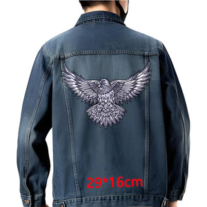 Grand écusson dorsal brodé style biker moto pour blouson - vue 20