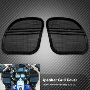 Grilles de Haut-Parleurs Tri-Line Noires - Harley-Davidson Touring Road Glide 2015-2025 – photo 7/7