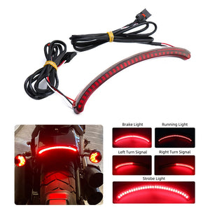 Bande LED de garde-boue arrière pour Harley Softail Fat Bob - vue 1