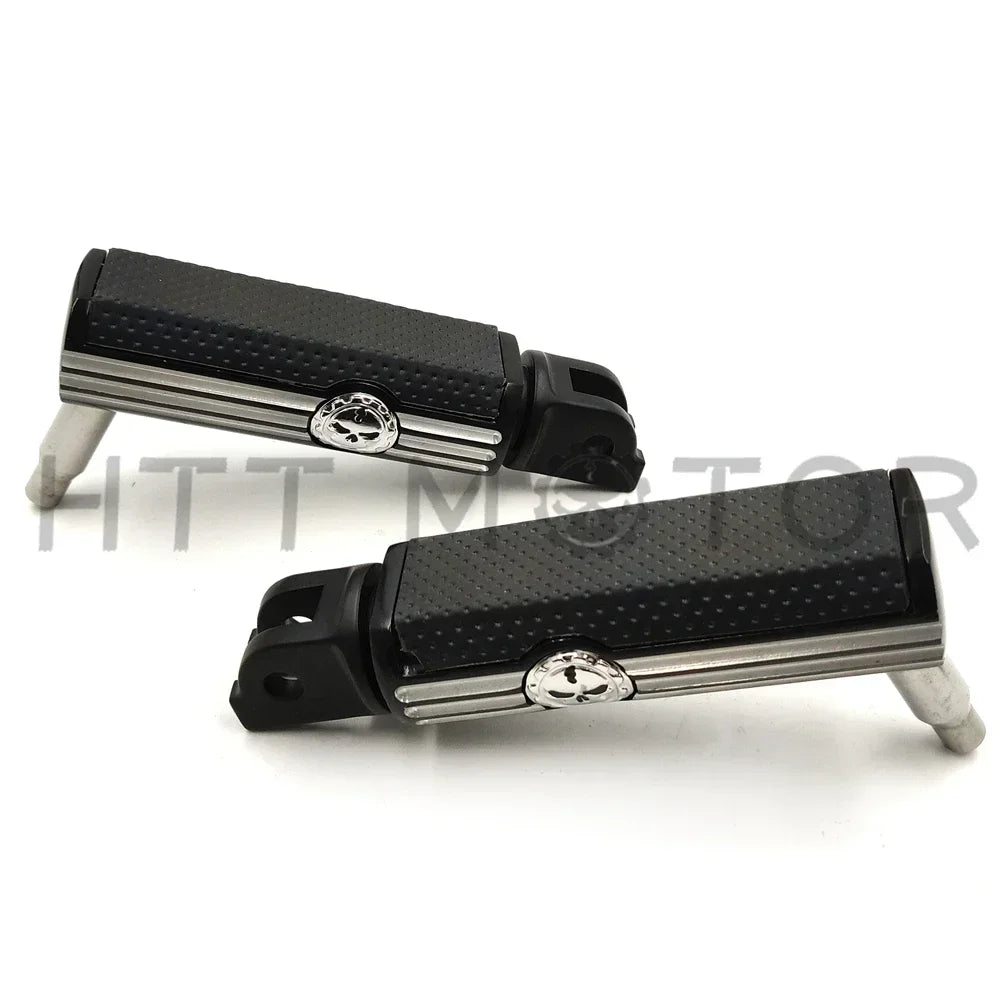 Repose-pieds conducteur "Defiance" noir anodisé pour Harley-Davidson Breakout FXBR 114 et FXBRS 2018 et plus – photo 2/7