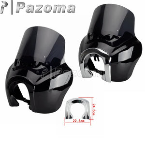 Carénage de phare avec pare-brise pour moto Harley Softail - vue 4