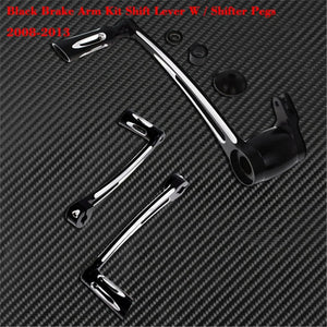 Kit de commandes au pied talon-pointe avec pontet de sélecteur et levier de frein pour Harley-Davidson Touring (Electra Glide, Street Glide, Road King) – photo 11/20