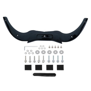 Garniture de pare-brise moto noire pour Harley Road Glide - vue 5