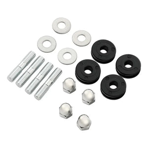 Kit de fixation chrome pour pare-brise de Harley-Davidson Road King - vue 2