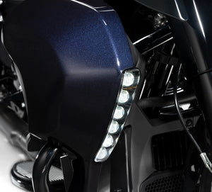 Feux LED de carénage inférieur avec clignotants pour Harley Touring - vue 2