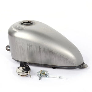 Réservoir d'essence compact au design rétro pour moto bobber custom - vue 5