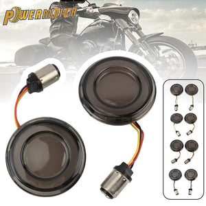 Inserts de clignotants LED pour Harley Touring Dyna - vue 1