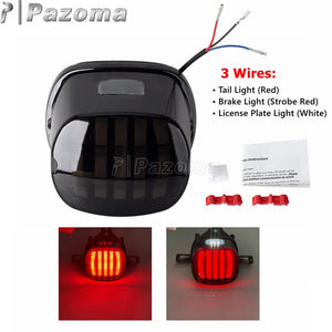 Feu arrière LED fumé pour Harley Sportster Dyna Softail Touring - vue 8