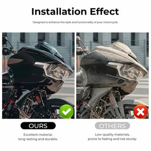 Carénage avant noir brillant pour Harley-Davidson Road Glide - vue 2