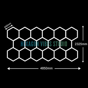 Panneau LED hexagonal nid d'abeille 6500K pour garage, salon de coiffure et atelier – photo 9/36
