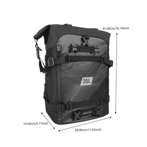 Sacoche noire pour barre de protection moto - vue 9