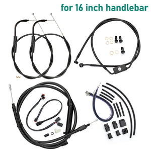 Kit de Câbles Rallongés pour Guidon - Harley-Davidson Dyna 2012-2017 (Avec ABS, Disque Avant Simple) – photo 7/12