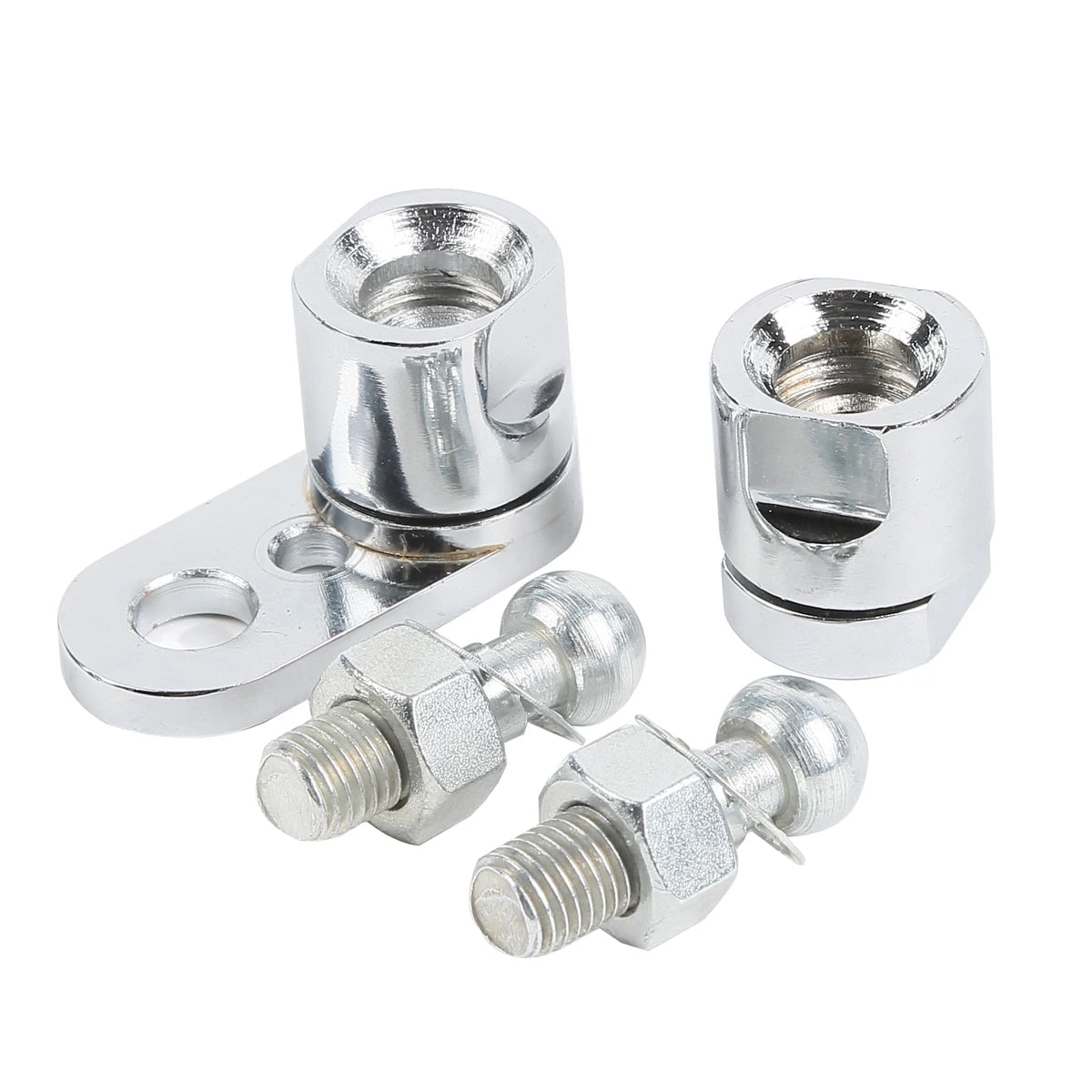 Rotules de clignotants avant chromées pour Harley Softail Dyna - vue 2