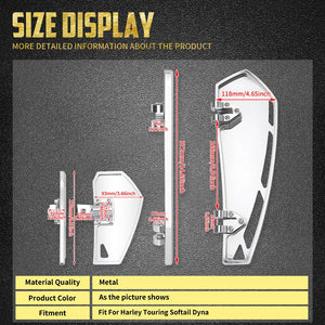 Repose-Pieds Avant/Arrière CNC (Floorboards) - Harley-Davidson Softail, Touring & Dyna – photo 6/8