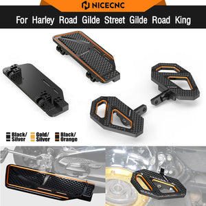 Marchepied conducteur/passager NICECNC pour Harley-Davidson Road Glide FLTRX Special, Street Glide et Road King Custom – photo 1/15