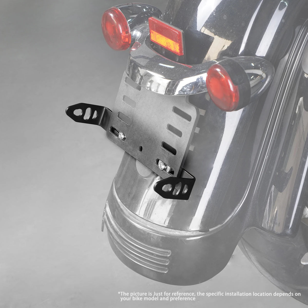 Support de déport de clignotants sur plaque pour Harley - vue 2