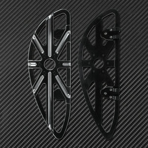 Repose-Pieds Avant Conducteur CNC (Floorboard) - Harley-Davidson Dyna, Touring & Softail – photo 3/8