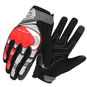 Gants moto noirs réfléchissants doigts longs - vue - vue 8