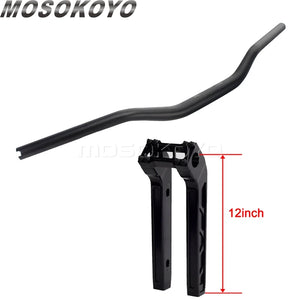 Risers pullback et guidon pour Harley Dyna Sportster Softail - vue 21
