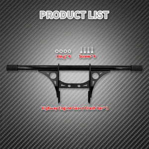 Barre de Protection Moteur Avant (Crash Bar) en Acier Peint Noir - Harley-Davidson Sportster XL 883/1200 2004-2022 – photo 5/7