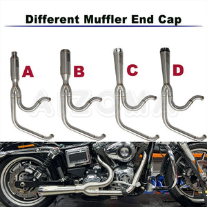 Collecteur d'échappement pour Harley-Davidson Dyna FXDF FXDL FXDLS FXDB FXD FXDC FXDWG – photo 2/10
