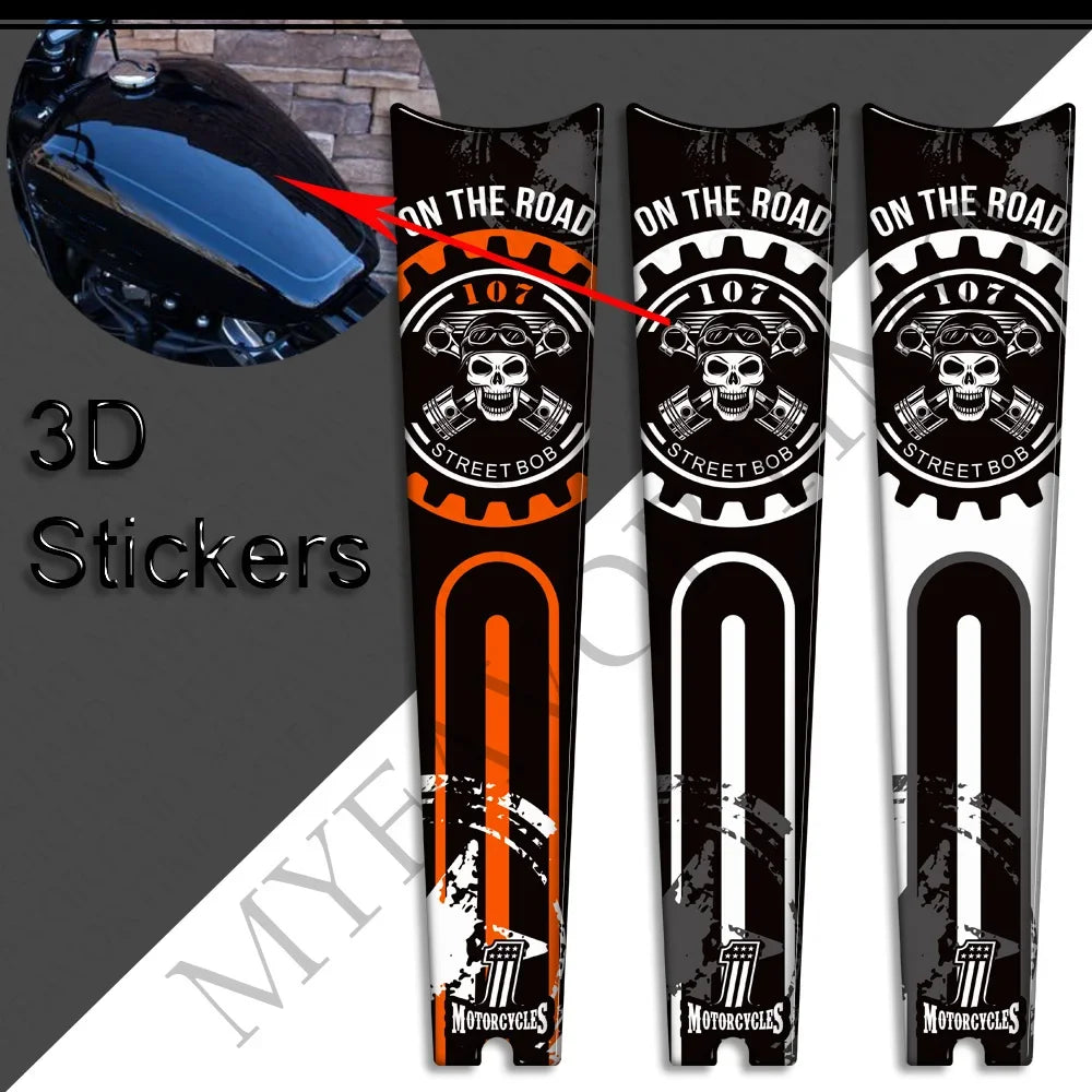 Autocollant de protection sur réservoir de Harley Street Bob - vue 2