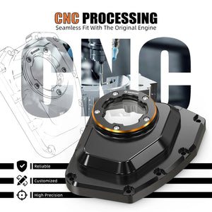 Cache Arbre à Cames à Fenêtre CNC pour Harley Dyna, Softail, Touring, Trike – photo 6/9