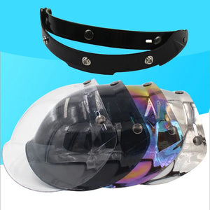 Écran solaire bulle rétro pour casque moto - vue - vue 3