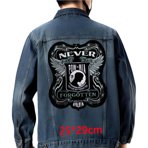 Grand écusson dorsal brodé style biker moto pour blouson - vue 11