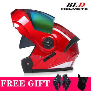 Casque moto modulable rétro double écran - vue - vue 12