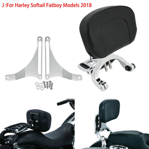 Dossier conducteur/passager réglable (sissy bar) noir/chrome pour Harley-Davidson Softail Breakout, Touring 2009-2017 – photo 22/27