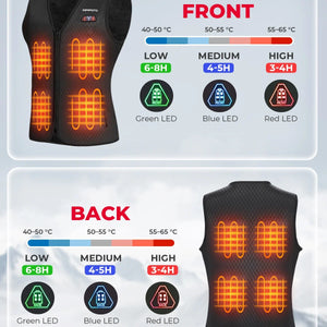Gilet chauffant femme noir avec batterie externe - vue 2