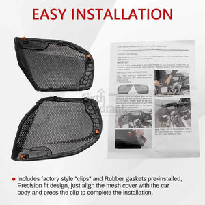 Kit de grilles maillées pour haut-parleurs de carénage avant Harley-Davidson CVO Road Glide 2023-2025 - vue 5
