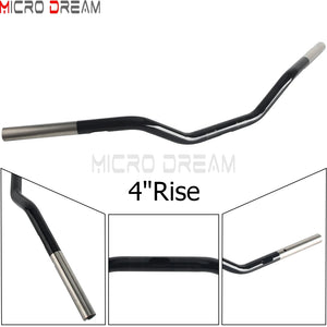 Guidon style motocross inox 1 pouce pour Harley Road Glide, Street Glide et Softail - vue 3
