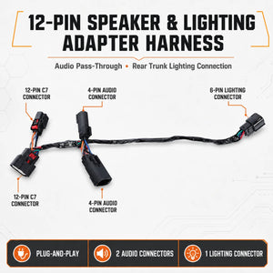 Faisceau adaptateur 12 broches pour Harley Touring - vue 2