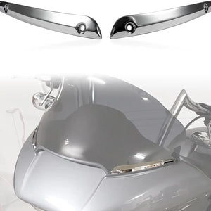 Garniture latérale noire en aluminium pour pare-brise Harley Road Glide - vue 1