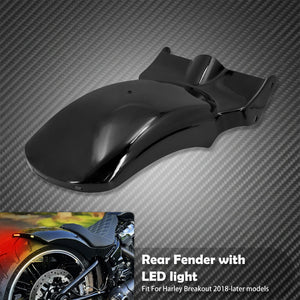 Garde-boue Arrière LED avec Feux Stop/Clignotant - Harley-Davidson Softail Fat Boy, Breakout, FXDR 2018-2023 – photo 7/8