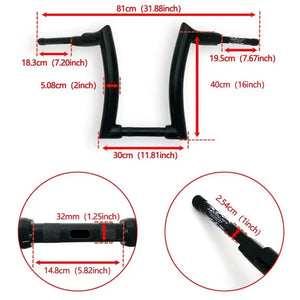 Guidon ape hanger 50 mm pour Harley Fat Boy - vue 5